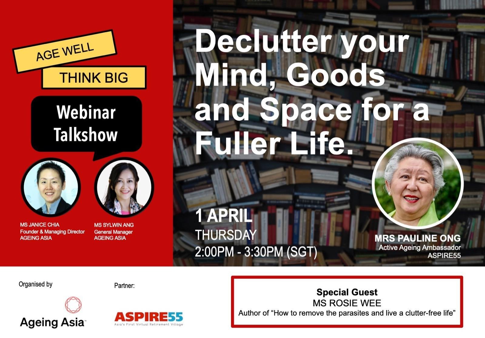 Replay Webinar: Declutter your Mind, Goods and Space for a Fuller Life